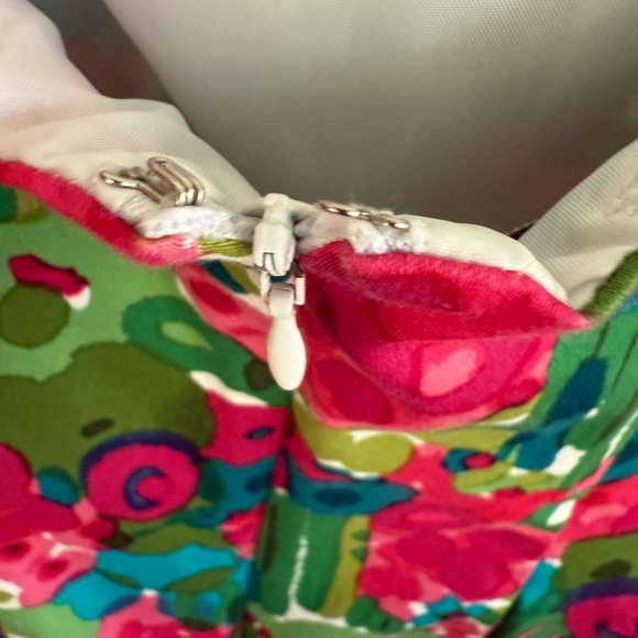 Kim Rogers Floral Watercolor Print Dress Size 10 in Pink, Green, Blue - Picture 6 of 6